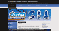 Desktop Screenshot of pentaxszivattyu.hu