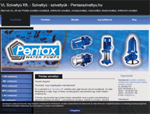 Tablet Screenshot of pentaxszivattyu.hu